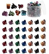 Mini Hair Clips - 72 Pcs for Women and Girls, Plastic, Small Claw Hair Clips with 3 Colors, Tiny