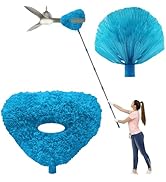 2 Pack 20+ Feet High Reach Dusting Kit, Cobweb Duster & Ceiling Fan Duster with 3-14 ft Splicable...