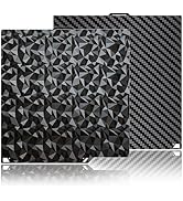 Diamond+Carbon Plate for ELEGOO Centauri Carbon Build Plate 260x271mm, Dual-Sided PEO PET Magneti...