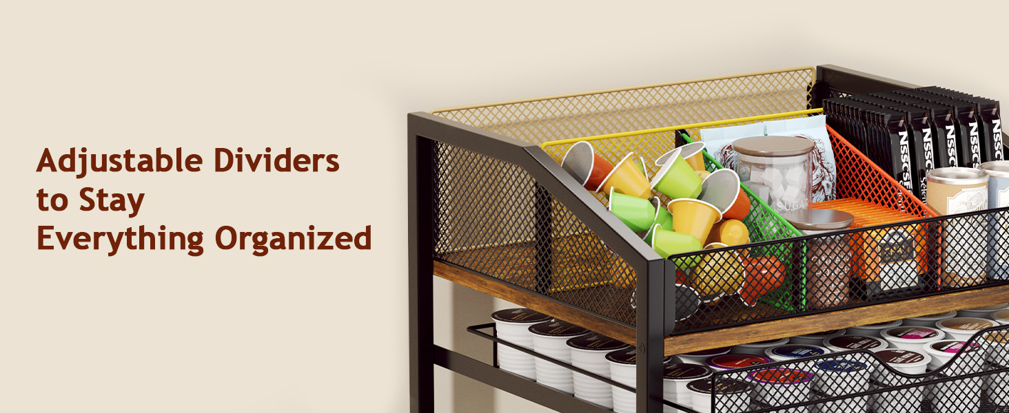 Homsorout K Cup Holder Drawer