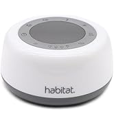 Habitat White Noise Machine, Multi-Color Night Light, 25 Relaxation Sounds, Bluetooth, 4 Timer Op...