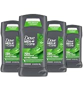 Dove Men+Care Antiperspirant Deodorant Stick for Men 4 Count Extra Fresh with 72-hour Sweat & Odo...
