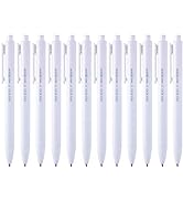 ParKoo Retractable Gel Pens 0.7mm Quick Dry Black Ink, 12-Pack Fine Point Smooth Writing Pens for...