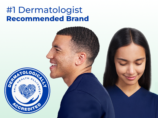 Top dermatologist-recommended brand, accredited by Skin Health Alliance