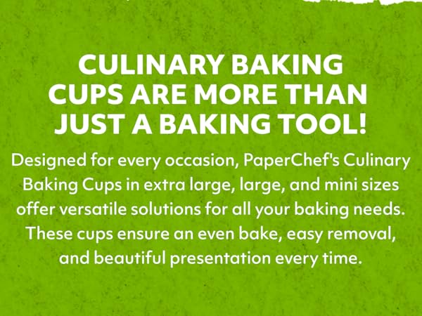 PaperChef parchment bags, cooking bags, oven-safe, non-stick, meal prep, 12 pack