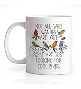 Gkodw Some Are Looking For Really Cool Birds Funny 11oz Double-Sided Ceramic Mug, Birding Coffee ...