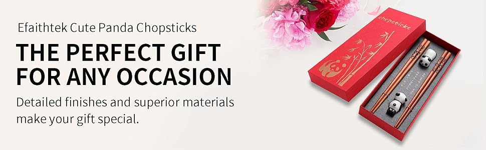 Efaithtek Cute Panda Chopstick