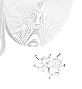 Itramax Flat USB Extension Cable White 20FT/6M 2Pack,USB Extender Wire Long Power Cord for WYZE C...