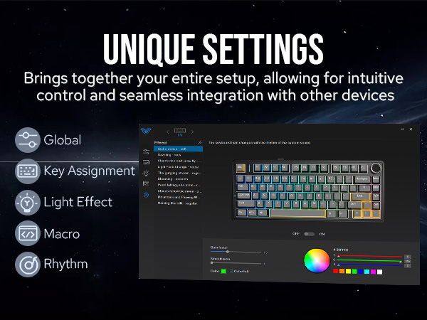AULA F75 gaming keyboard