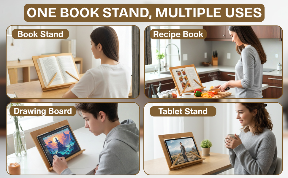 cookbook stand for kitchen counter