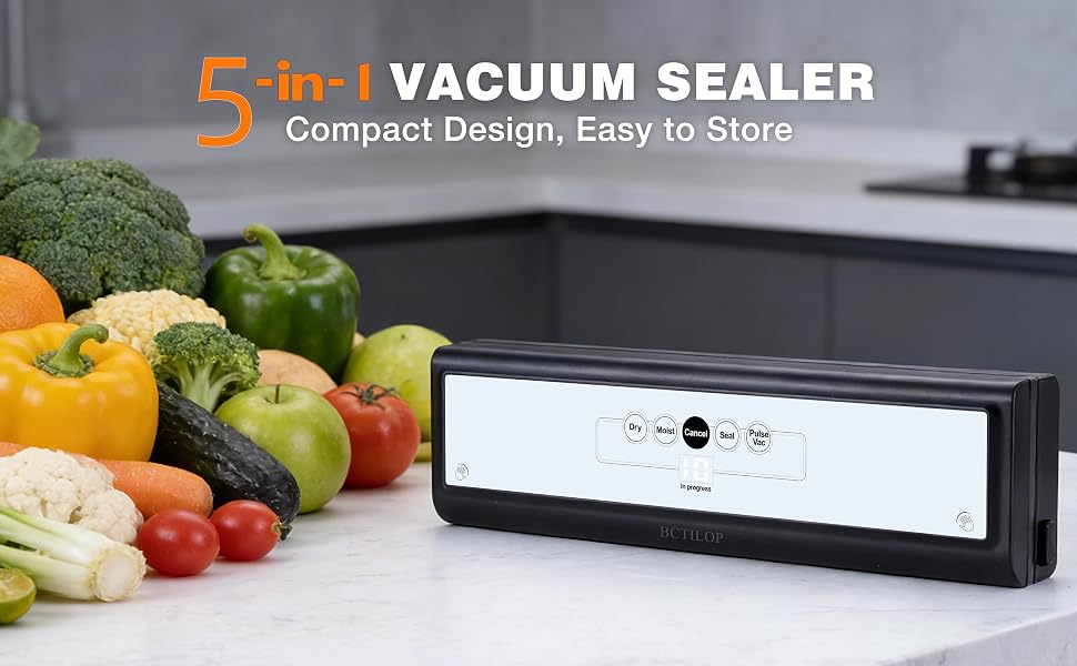 Food Vacuum Sealer Machine with Digital Timer