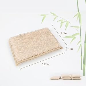 Bamboo fibre sponge