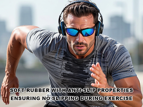 Polarized Sports Sunglasses For Men Cycling Driving Fishing UV400 Protection