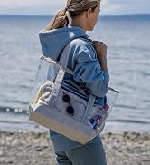 VENO 2 Pack Clear Beach Bag, Large Transparent Large Tote Bags Swim Pool Gym Summer Vacation Esse...