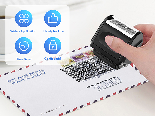 confidential roller stamp