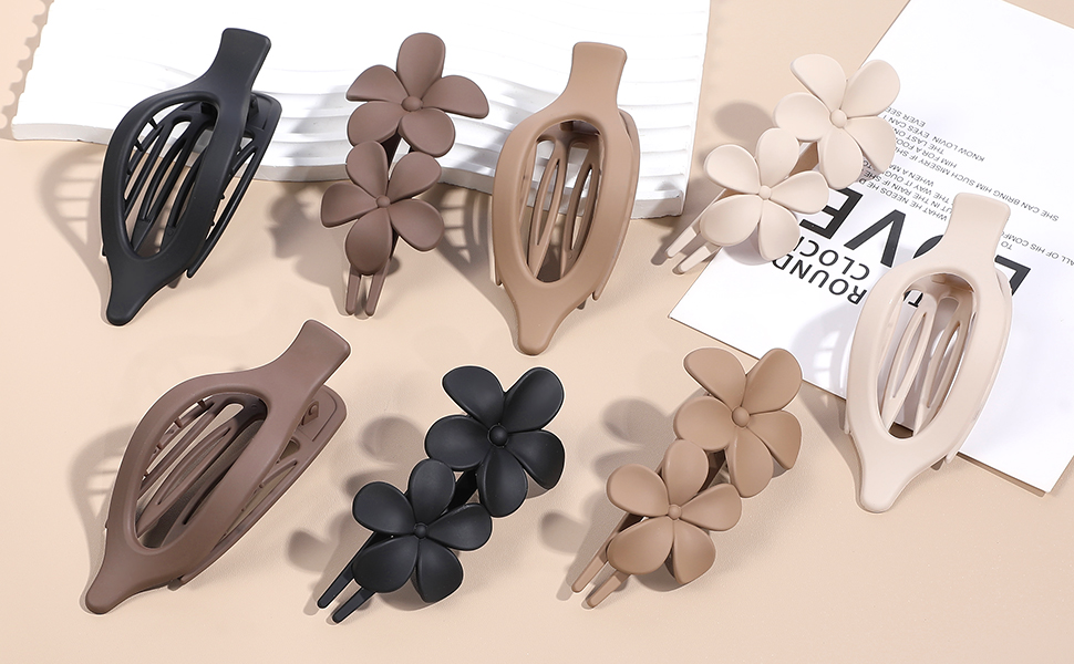 flat hair clips