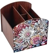 Diamond Painting Kit Storage Box, Flower 5D DIY Open Multi-Compartment Organiser Box, for Storing...