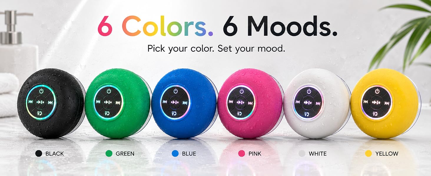 6 colors. Choose the one you like. Black.Green.Blue.Pink.White.Yellow.