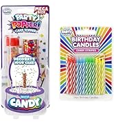 BEST PARTY EVER! Mega Candy Cake Topper, Decorate Cakes in Fruity Candies, 1 Count Jumbo Size Bir...