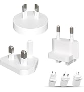 UZJ 3-Pack Universall Travel Plug Adapter, US to Europe/UK/Australia (Type C/G/I), FCC Certified,...