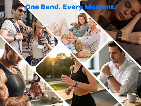 Smart Bracelet for Women Men, Fitness Trackers Bracelet, Sleep Tracker Health Bracelet,Smart Band