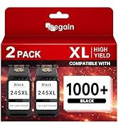 wegain High-Yield PG-245XL Black Ink Cartridge Compatible for Canon 245 245XL 246 XL Ink Work wit...