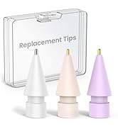 Delidigi 3 Pack Replacement Tips Compatible with Apple Pencil Pro/2nd Generation/1st Gen/USB C, W...