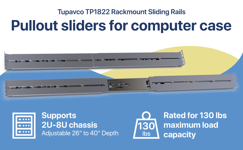 Tupavco TP1822 Rackmount Sliding Rails
