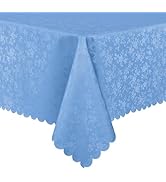Smiry Rectangle Table Cloth, Waterproof Heavy Duty Vinyl Tablecloths, Wipeable Washable Table Cov...