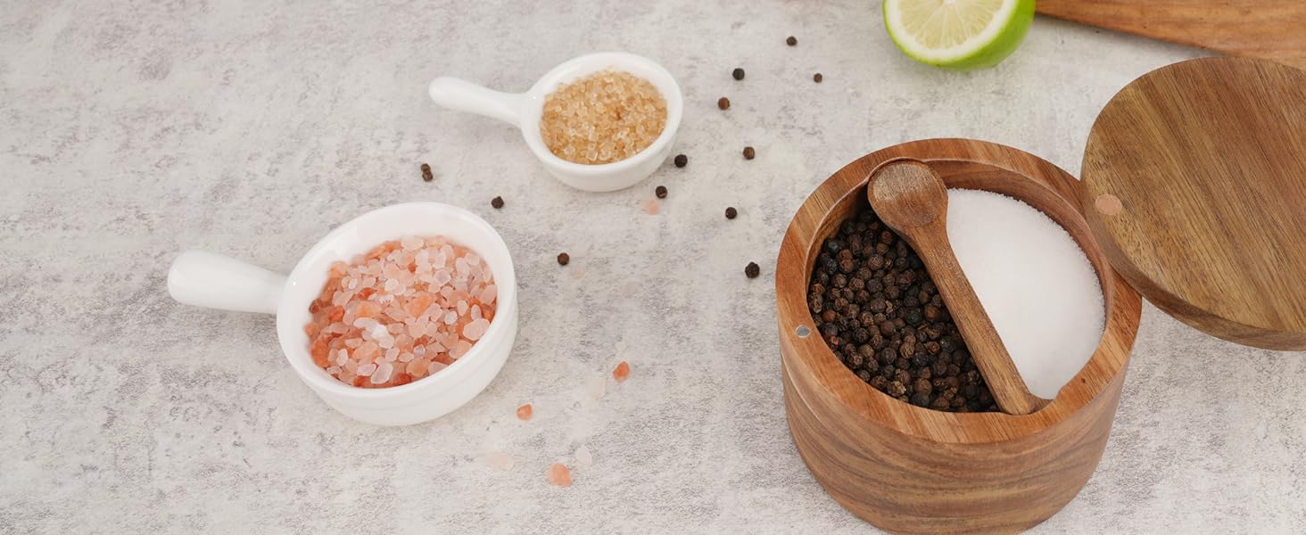 acacia salt and pepper box