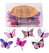 Yalis 12 Pcs Decorative Thumbtacks Pink Cute Pushpins for Feature Wall, Whiteboard, Corkboard, Ph...