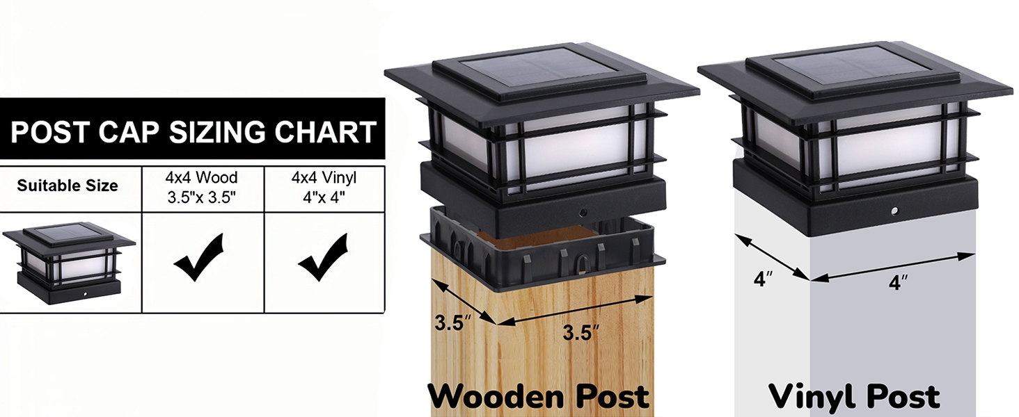 Solar Post Cap Lights