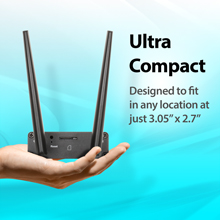 Ultra Compact Designed to fit 3 inch x 3 in desktop wall mount