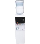 Water Dispenser for 5 Gallon Bottle, Top Loading Water Machine Hot & Cold Water Cooler Dispenser ...