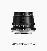 TTArtisan 35mm F1.4 APS-C Manual Focus Lens for Nikon Z Mount Camera Accessory Compatible Like Z50