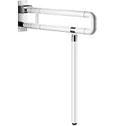 Upgraded Handicap Grab Bar for Bathroom, Flip Up Toilet Hand Rail for Elderly for Wall, Non-Slip ...