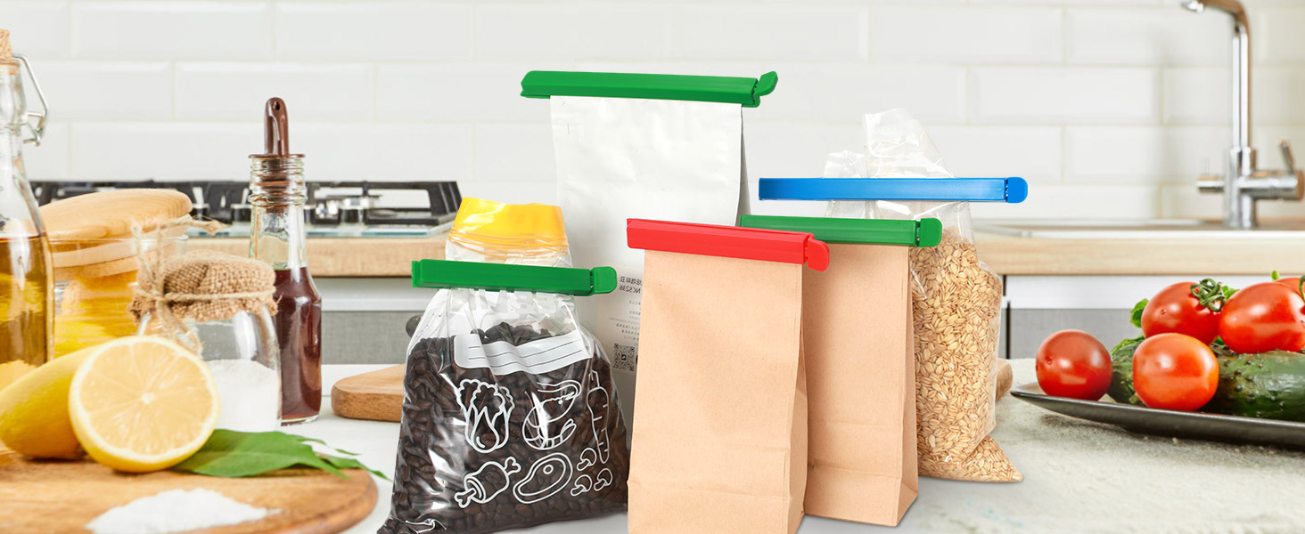 plastic bag holders for grocery bags clear clips kitchen products