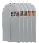 Perber 43" Garment Bag, Mens Suit Bags for Closet Storage and Travel, Garment Bags for Hanging Cl...