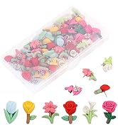 50Pcs Decorative Push Pins Cute Flower Thumb Tacks for Corkboard, Bulletin Board