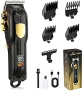 SHYEEH Professional Cordless Hair Clippers for Men & Hair Trimmer for Men | Professional Cordless...
