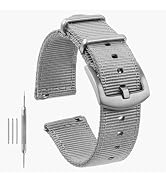 TACTICAL FROG 20mm 22mm Watch Band Military Watch Straps Replacement Nylon Watch Strap for Men Wo...