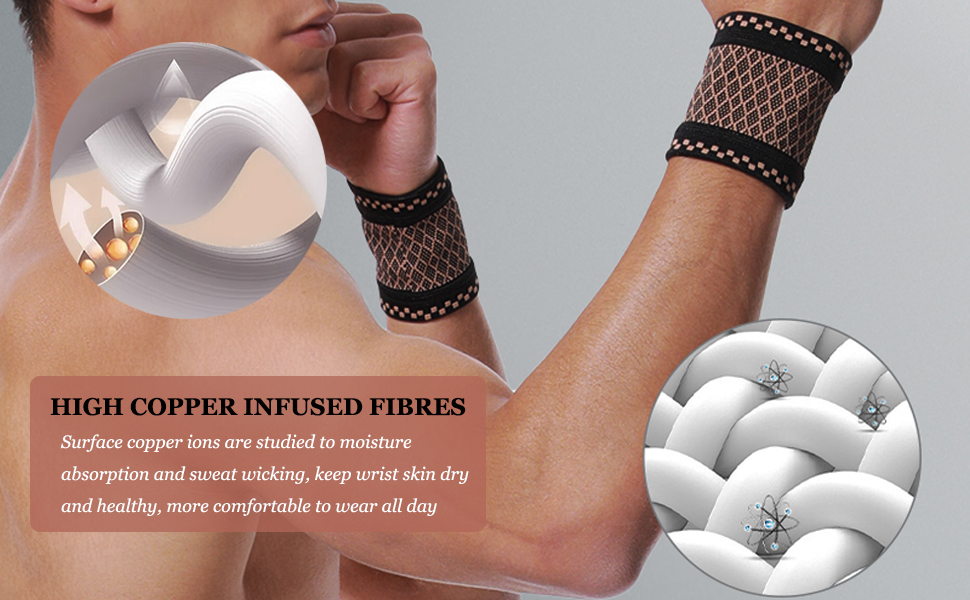 High copper infused fibres