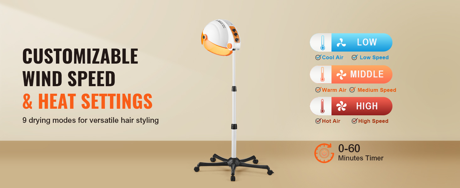sit under hair dryer for home and salon