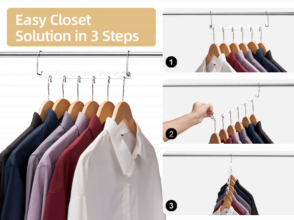 Change Hanging Ways Easily Magic Cascading Hangers hangers space saving closet hangers space saver