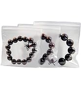PABCK 4.4x4.4 inch (Inside Size 4.25x3.86 inch) 5.9mil Clear Jewelry Anti Oxidation Bag Clarity P...