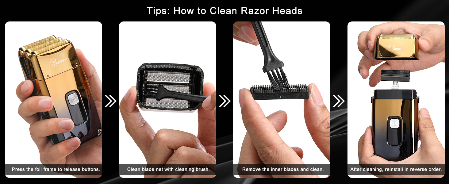 Hatteker Triple Blade Shaver and Hair Clipper 2in1