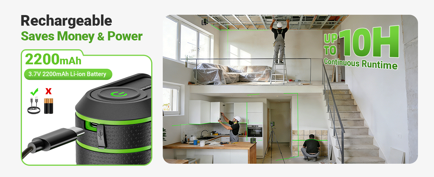 green laser level