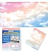 ANGSYLTH Fluorescent Light Covers - Classroom Covers for Ceiling Lights, 1 PCS 4 x 2 Feet Magneti...