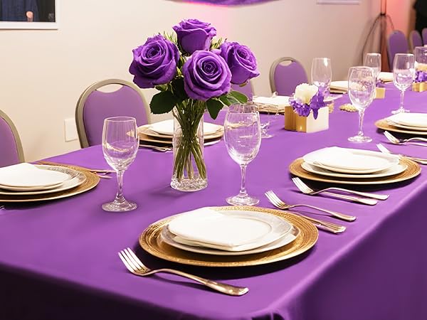 Dark Purple Tablecloth