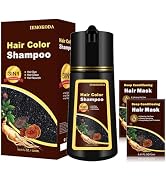 Yocisku Hair Dye Shampoo, Gray Hair Coverage Dye Shampoo, Hair Color Shampoo for All Hair Types, ...